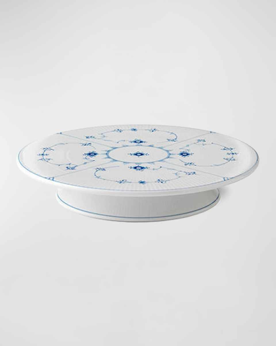 Blue Footed Cake Plate